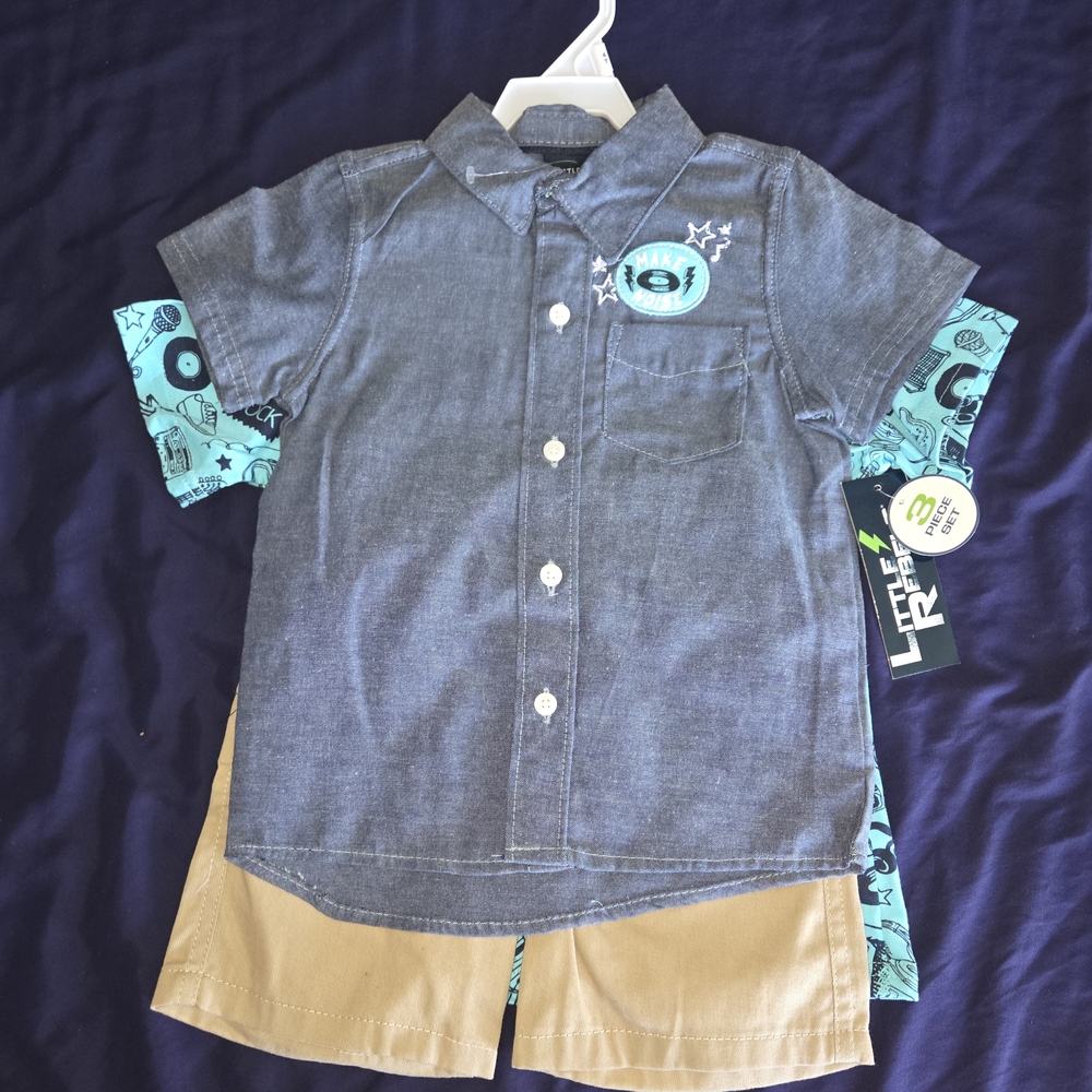 Denim Button Down Shirt for Kids